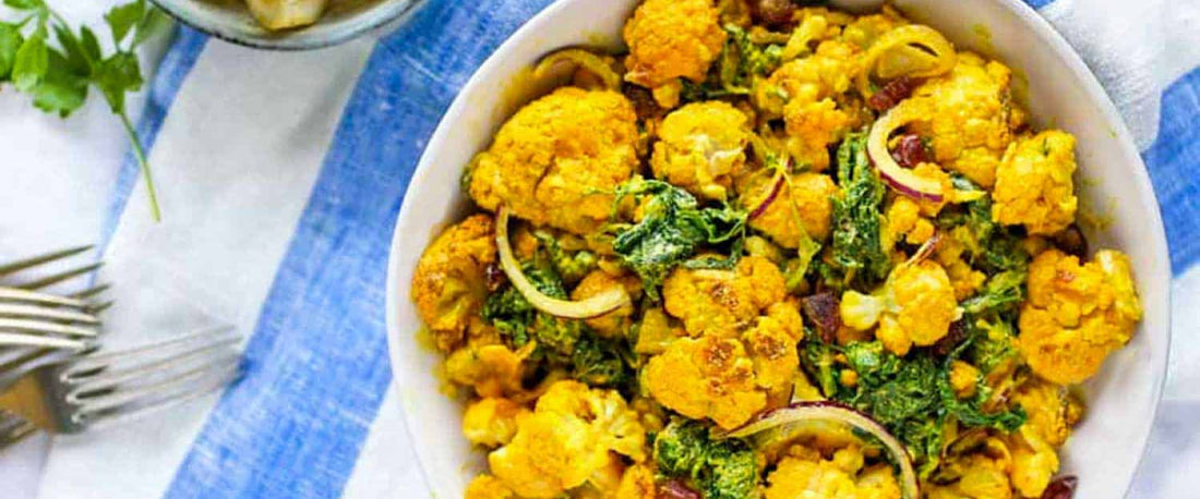 Roasted Cauliflower Salad With Turmeric