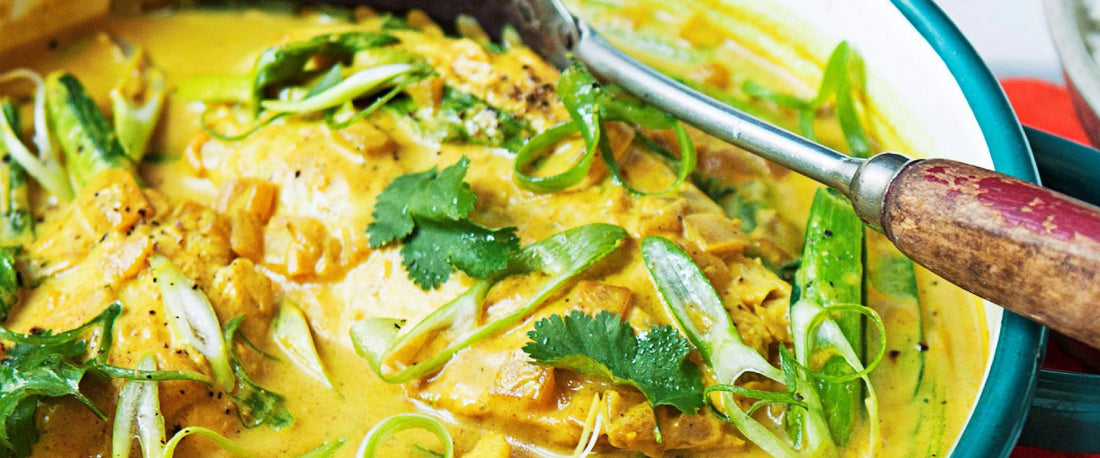 Turmeric and Coconut Poached Barramundi